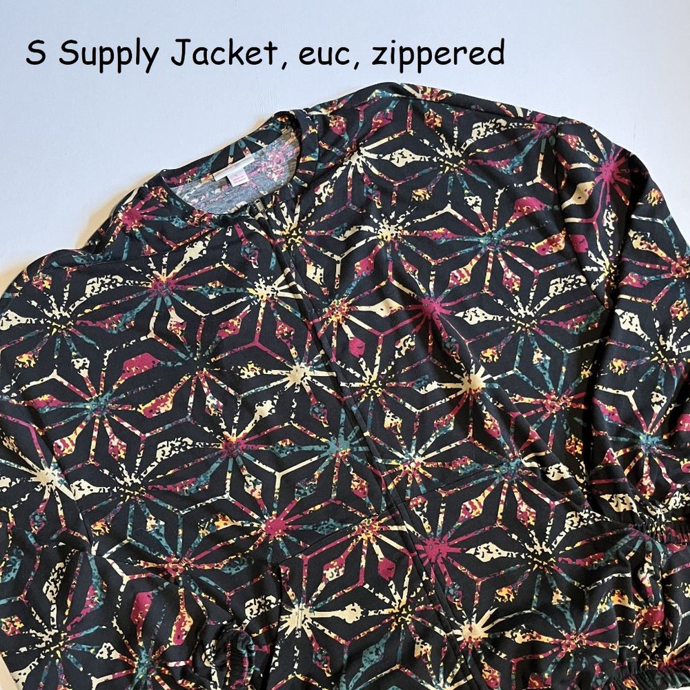 Small Lularoe Supply Jacket, zippered